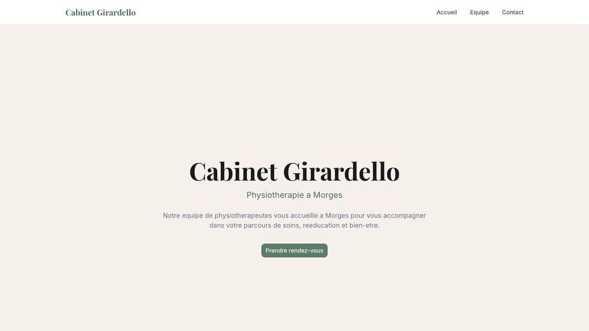 Aperçu du site Cabinet Girardello